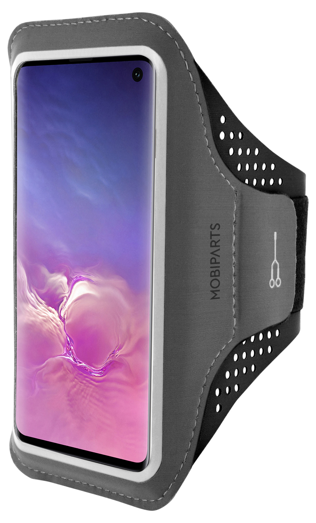 Mobiparts Comfort Fit Sport Armband Samsung Galaxy S10 Black