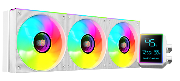 Mars Gaming ML-LCDPRO360W Processor All-in-one liquid cooler