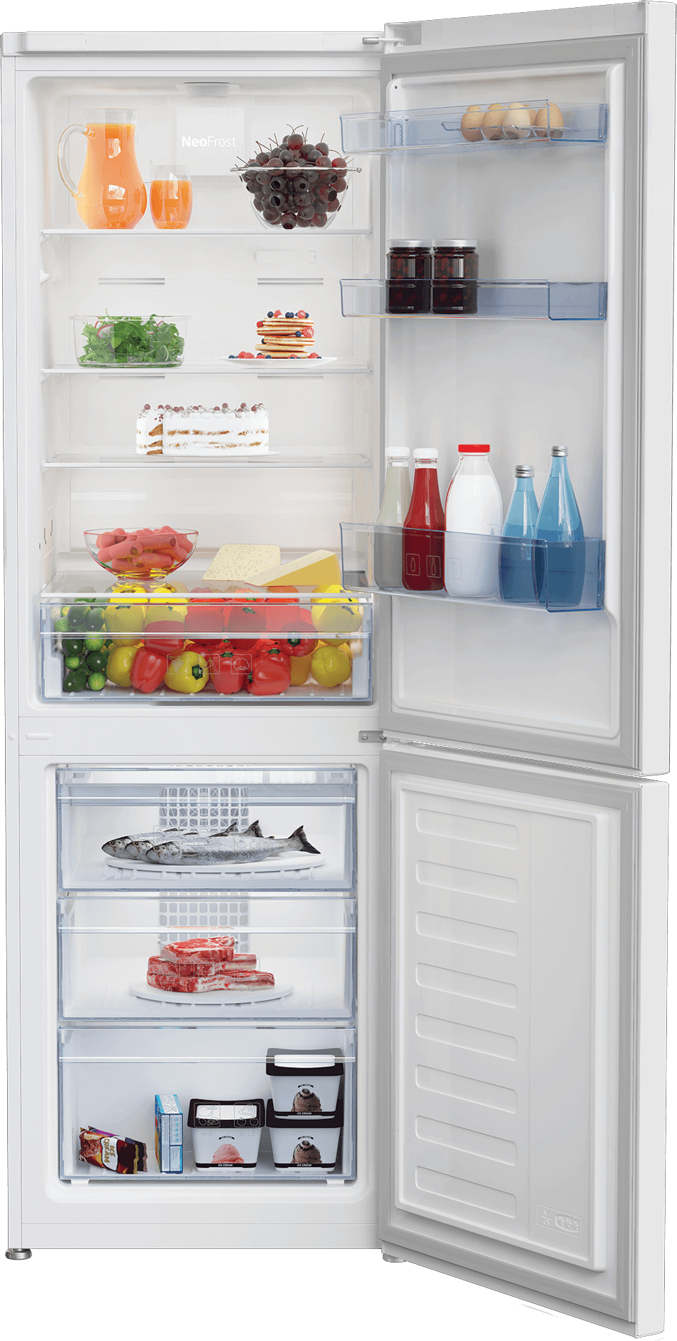 Beko RCNE365K20W fridge-freezer Freestanding – image 3