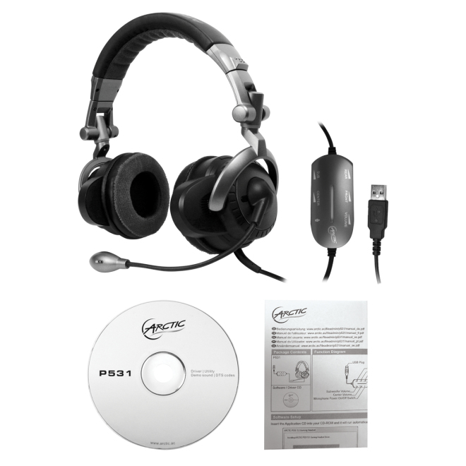 ARCTIC P531 - 5.1 Surround Sound Gaming Headset with Subwoofer – image 9