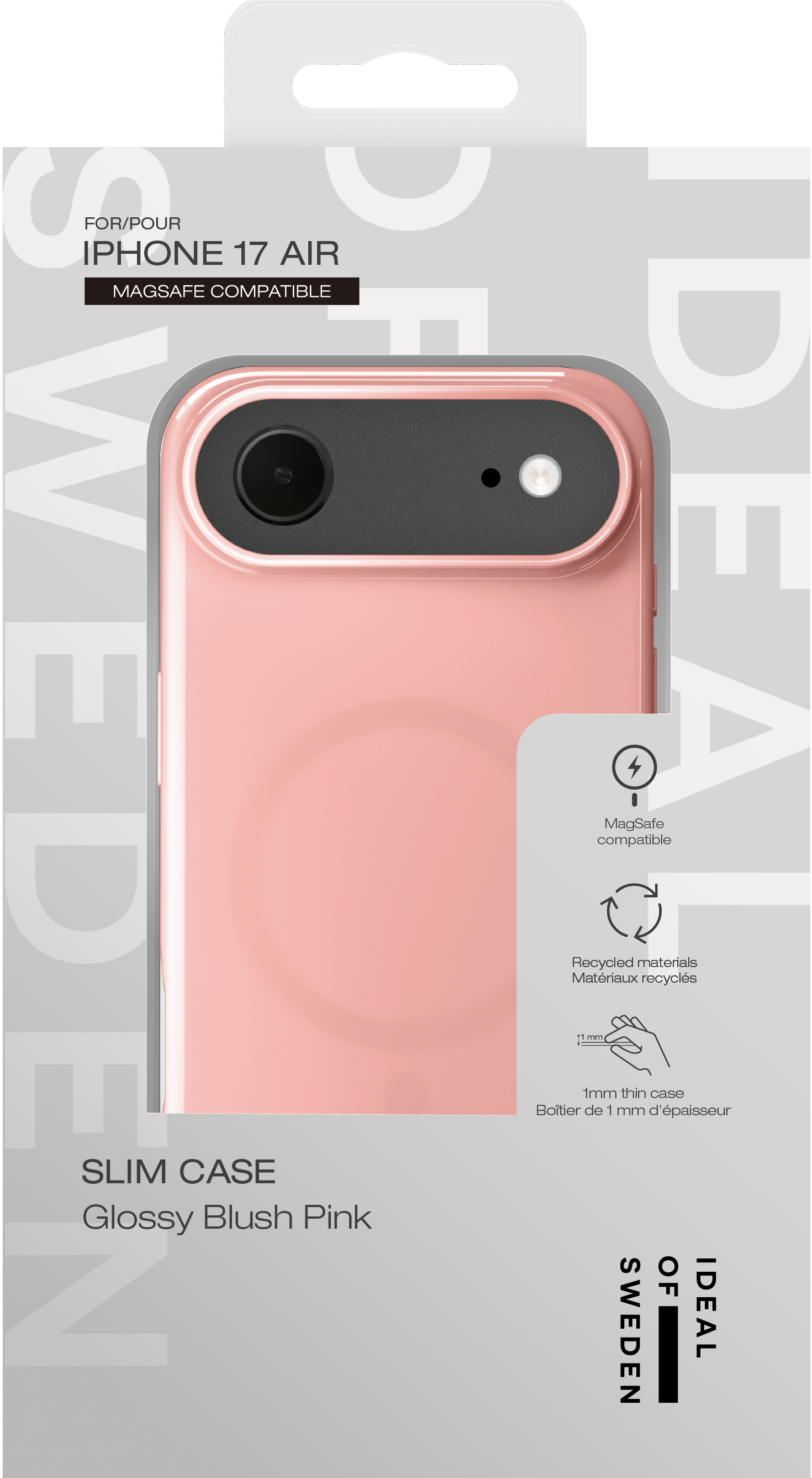iDeal of Sweden Slim Case MagSafe iPhone Air Glossy Blush Pink – image 4