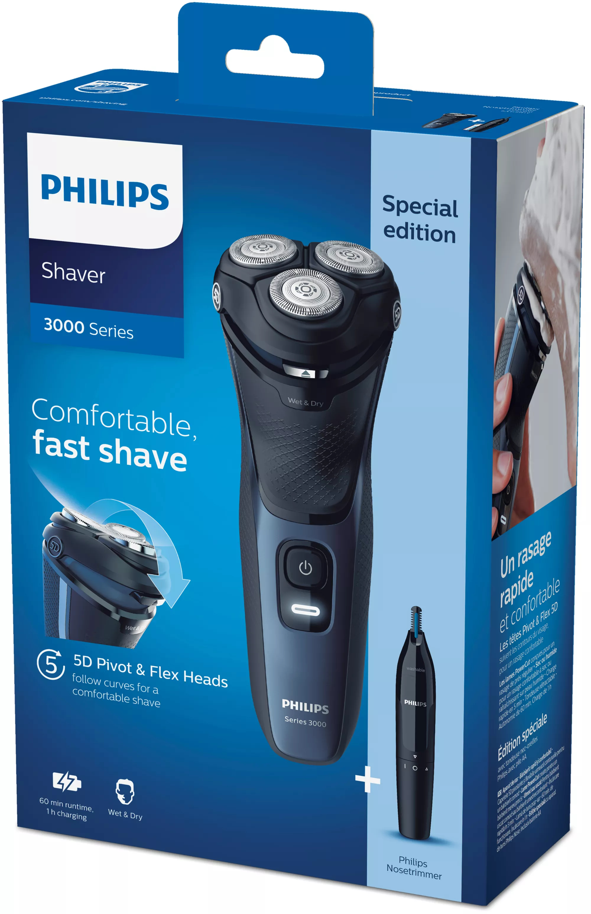 Philips 3000 series S3134/57 men's shaver Rotation shaver Trimmer Black – image 2