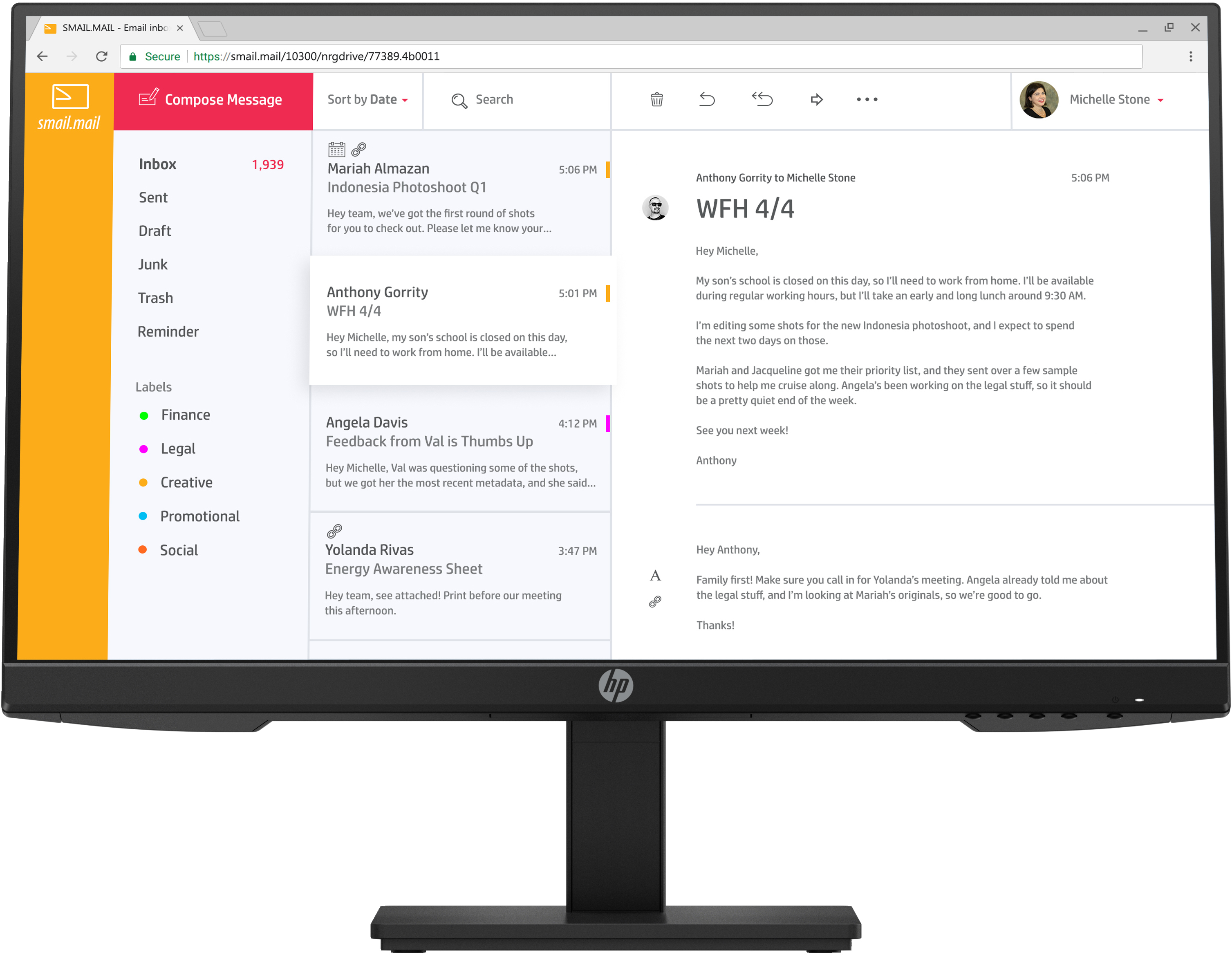 HP P24h G4 FHD-Monitor 