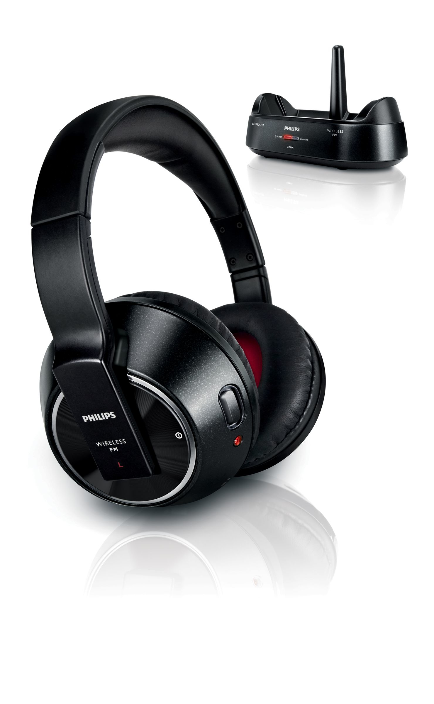 Philips SHC8595/00 headphones/headset Wireless Head-band Black – image 1