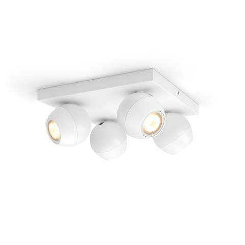 Philips by Signify Philips Hue White ambience Buckram quadruple spotlight – image 2