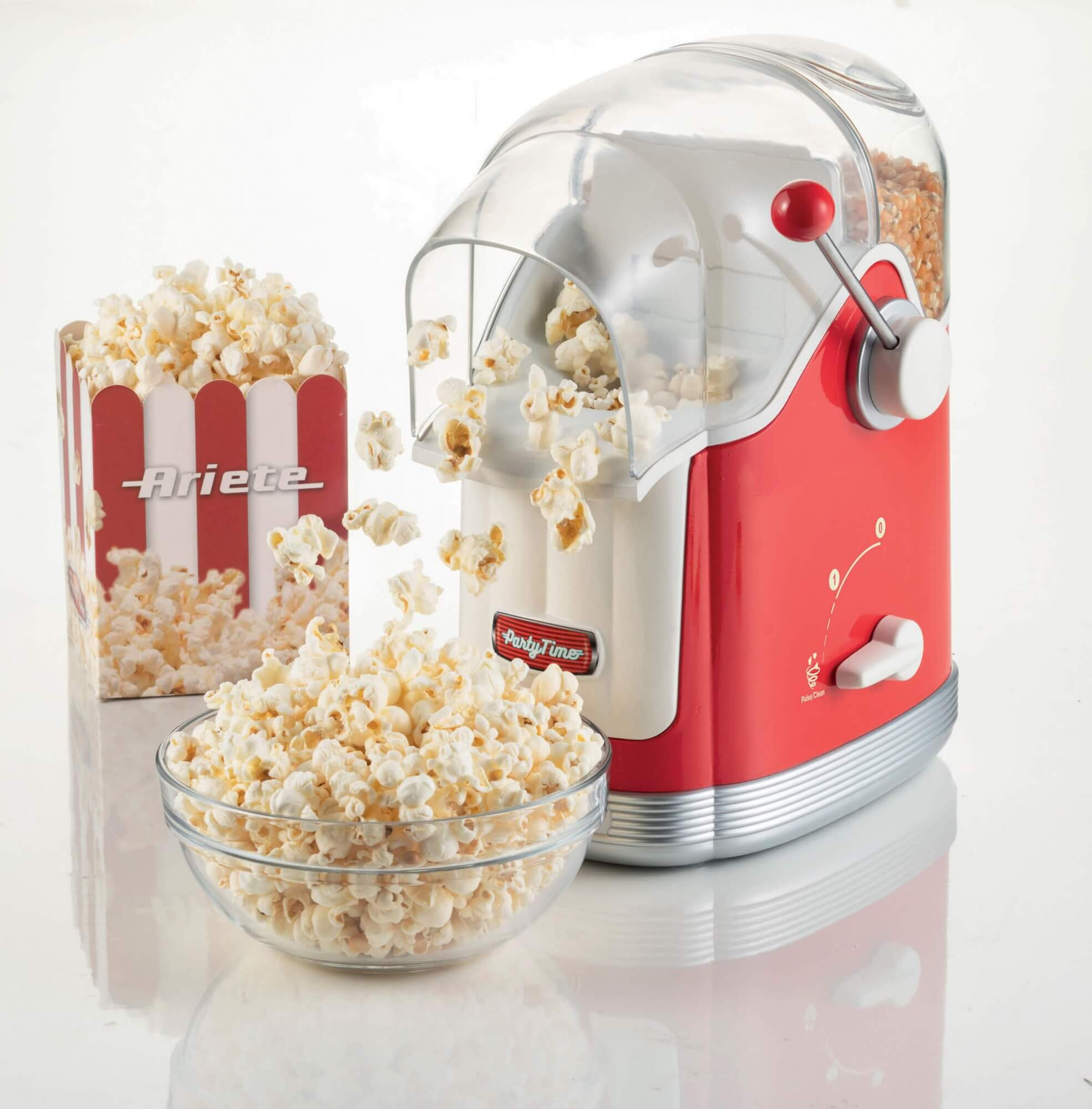Ariete 2958 Pop Corn Maker Party Time, Popcorn Maker with Lever, 1100 Watt, Capacity – image 4