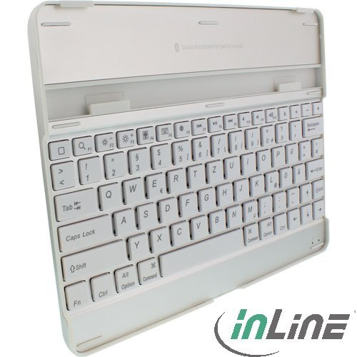 InLine 55370W mobile device keyboard QWERTZ German Bluetooth White – image 2