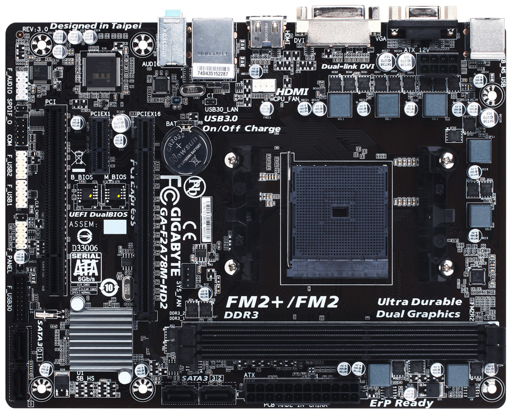 GIGABYTE GA-F2A78M-HD2 (rev. 3.0) – image 3