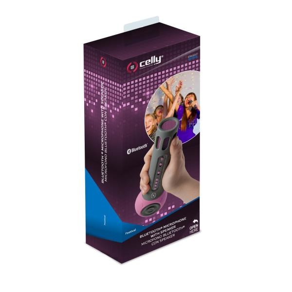 Celly FESTIVALPK microphone Black, Pink Karaoke microphone – image 5