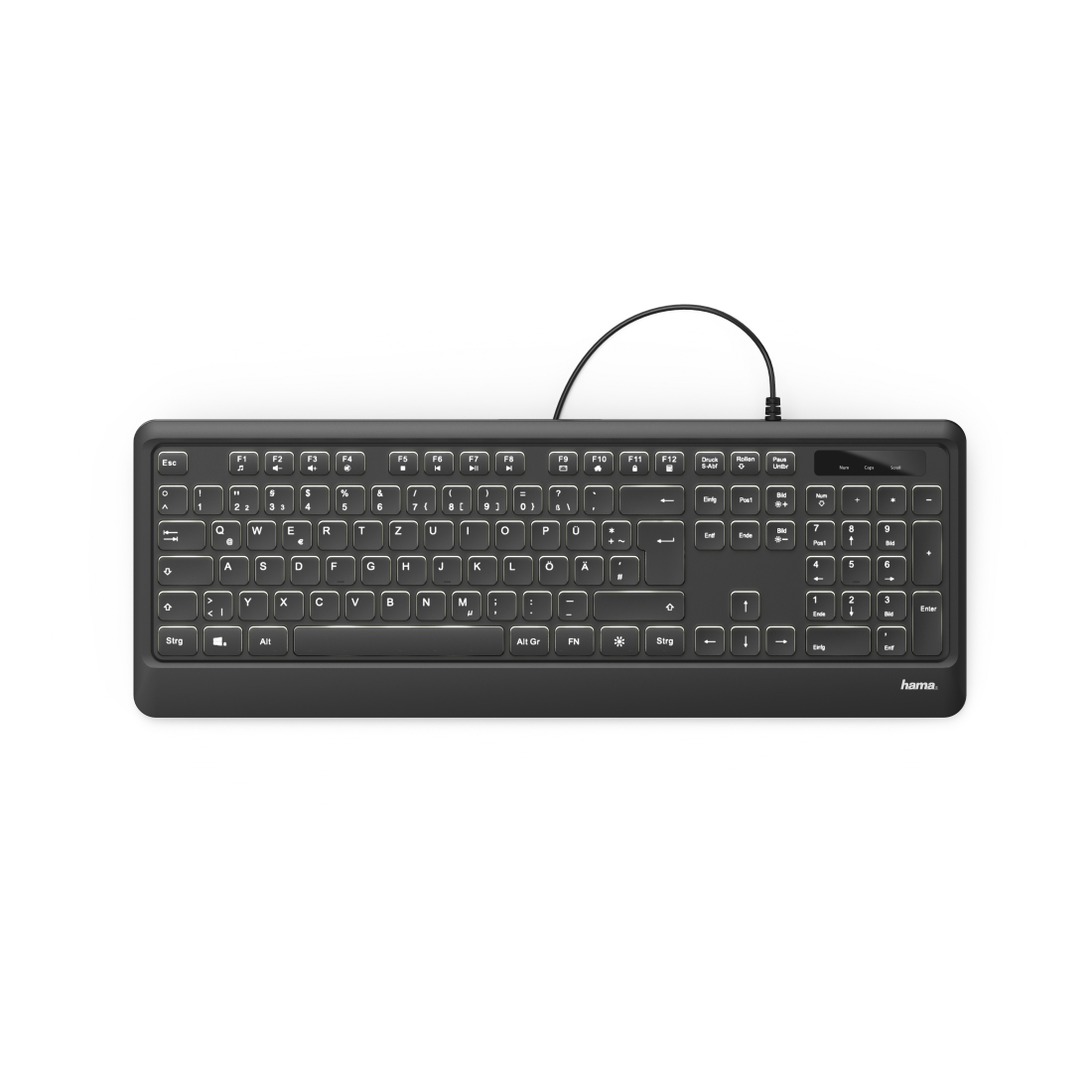 Hama KC-550 keyboard Office USB QWERTZ German Black – image 3