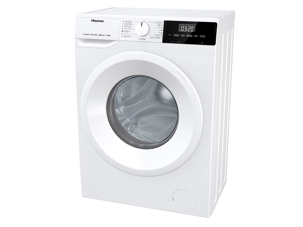 Hisense WDQE8014EVJM washer dryer Freestanding Front-load White – image 2