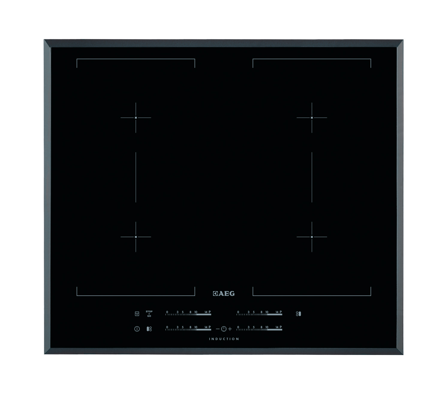 AEG HK654403FB Black Built-in Zone induction hob 4 zone(s)