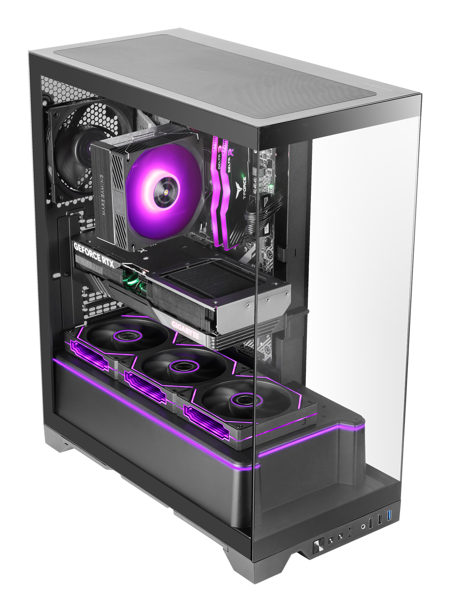 Mars Gaming MCPRISMA computer case Midi Tower Black – image 2