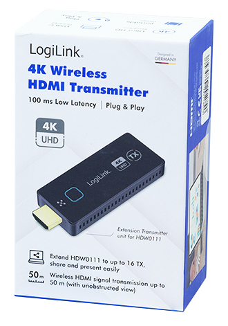 LogiLink HDW0111AT AV extender AV transmitter Black – image 3