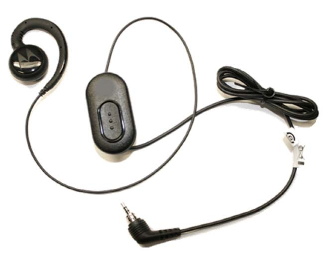 Zebra Motorola RMN5130A headphones/headset Wired Ear-hook Black