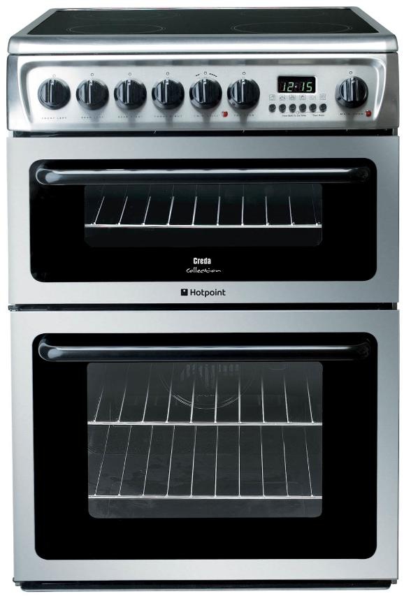 Hotpoint C367EXH cooker Freestanding cooker Electric Ceramic hob Stainless steel