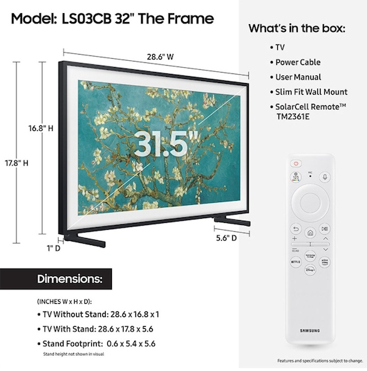 Samsung The Frame QN32LS03CBFXZA TV – image 5
