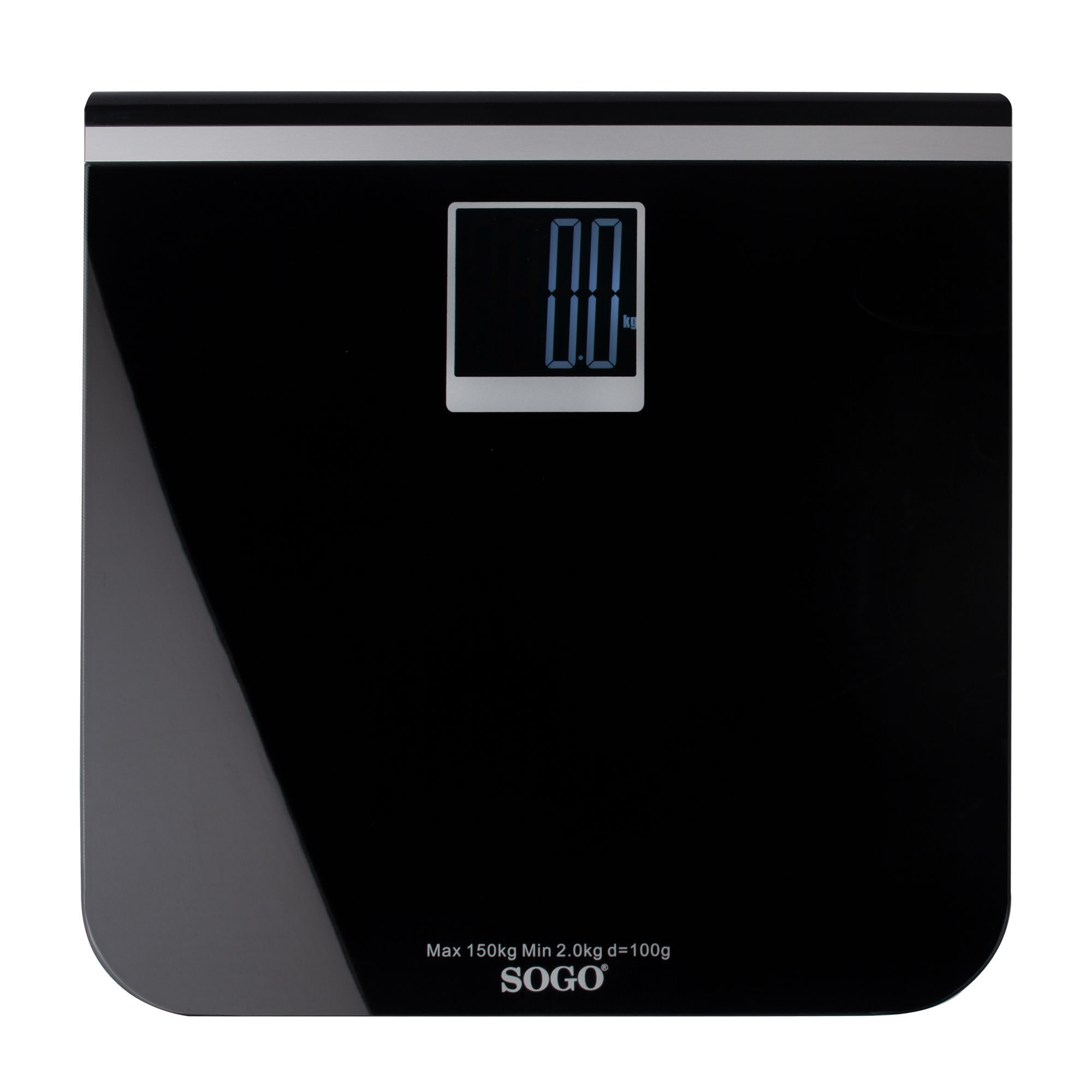 Sogo BAB-SS-3975 personal scale Square Black Electronic personal scale – image 2