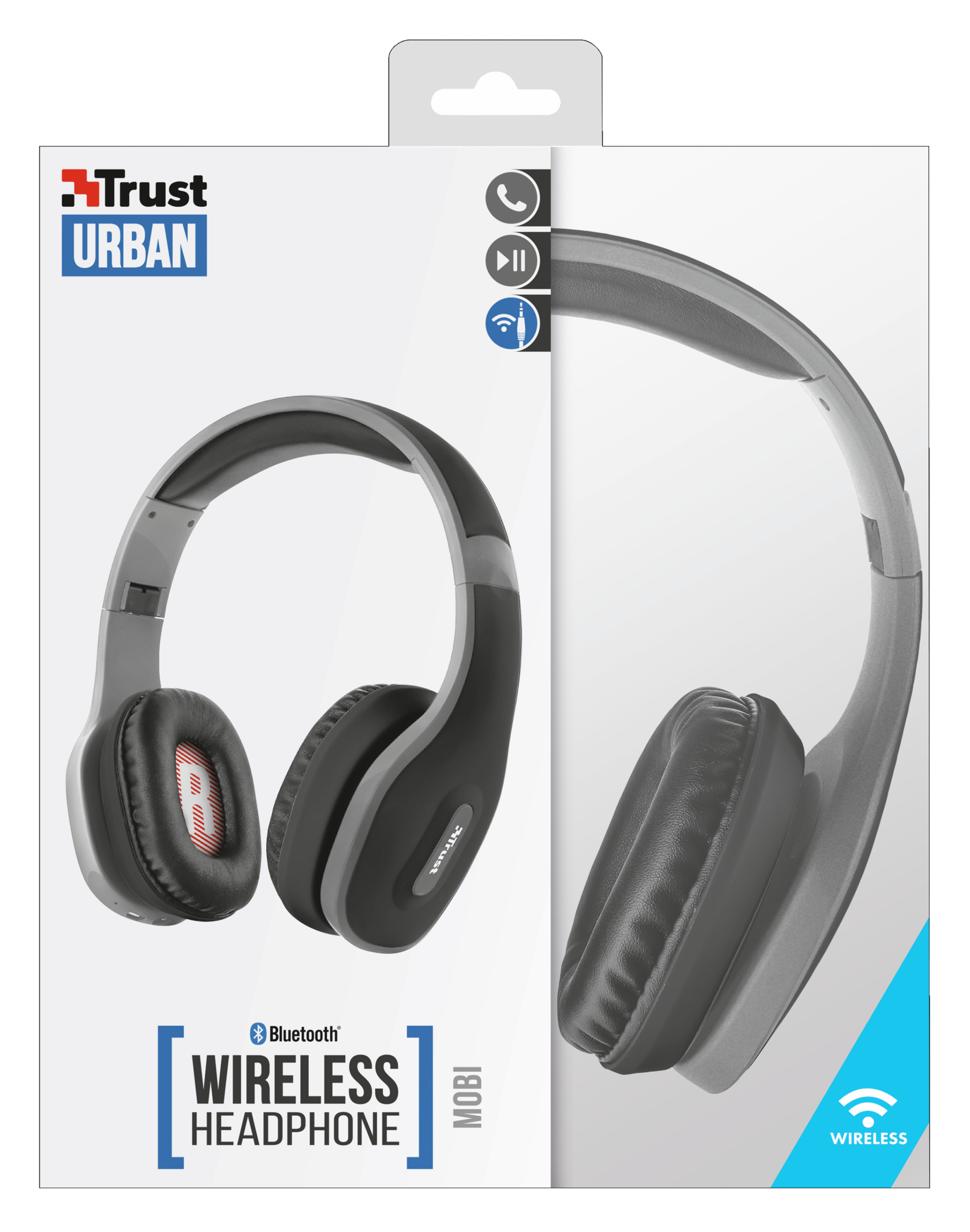 Trust Mobi Headset Wired & Wireless Head-band Calls/Music Bluetooth Black – image 8