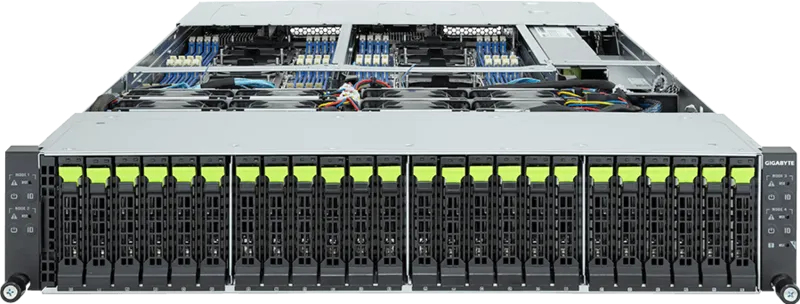 GIGABYTE H263-S62-AAN1 Intel C741 LGA 4677 (Socket E) Rack (2U) Black, Steel – image 3