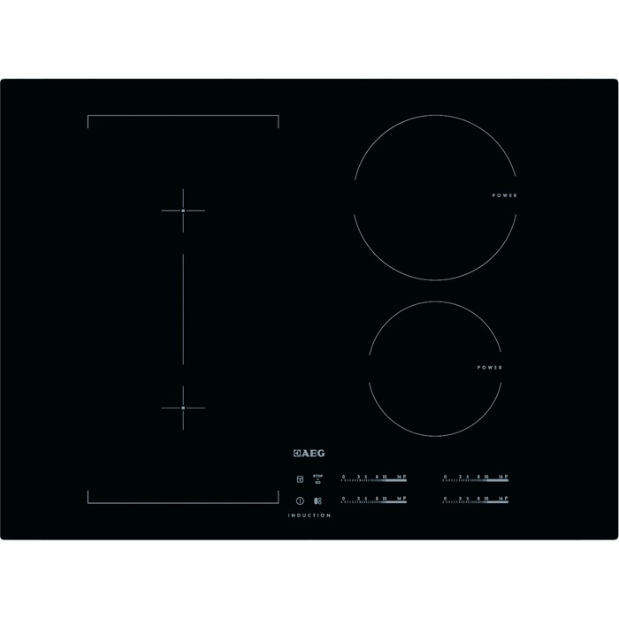 AEG HK754422CB Black Built-in Zone induction hob 4 zone(s)