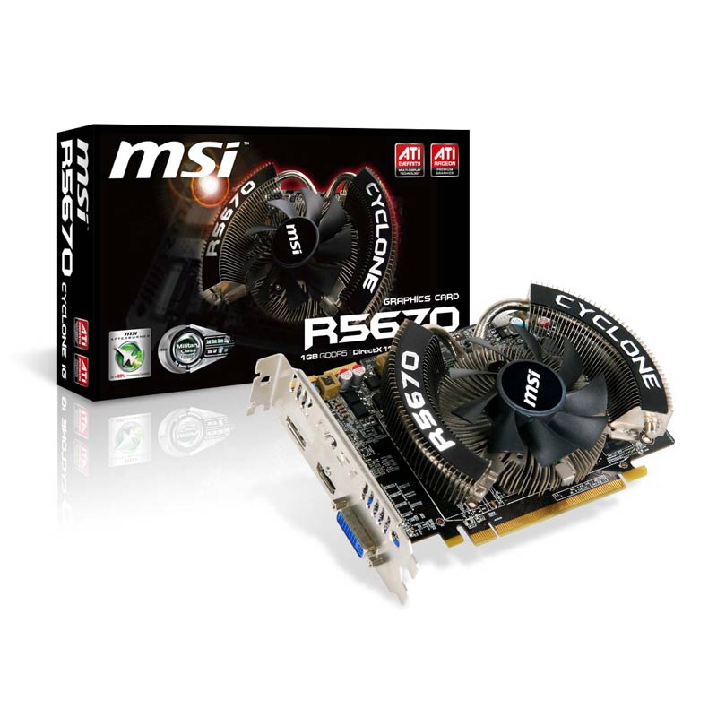 MSI R5670 Cyclone 1G – image 1