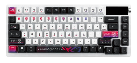 Asus Rog Azoth X – White 75% Mechanical Gaming Keyboard OLED Display, Hot-Swappable NX V2 Switches, Wireless, Rgb - 90MP044F-BKEA30 - image 3