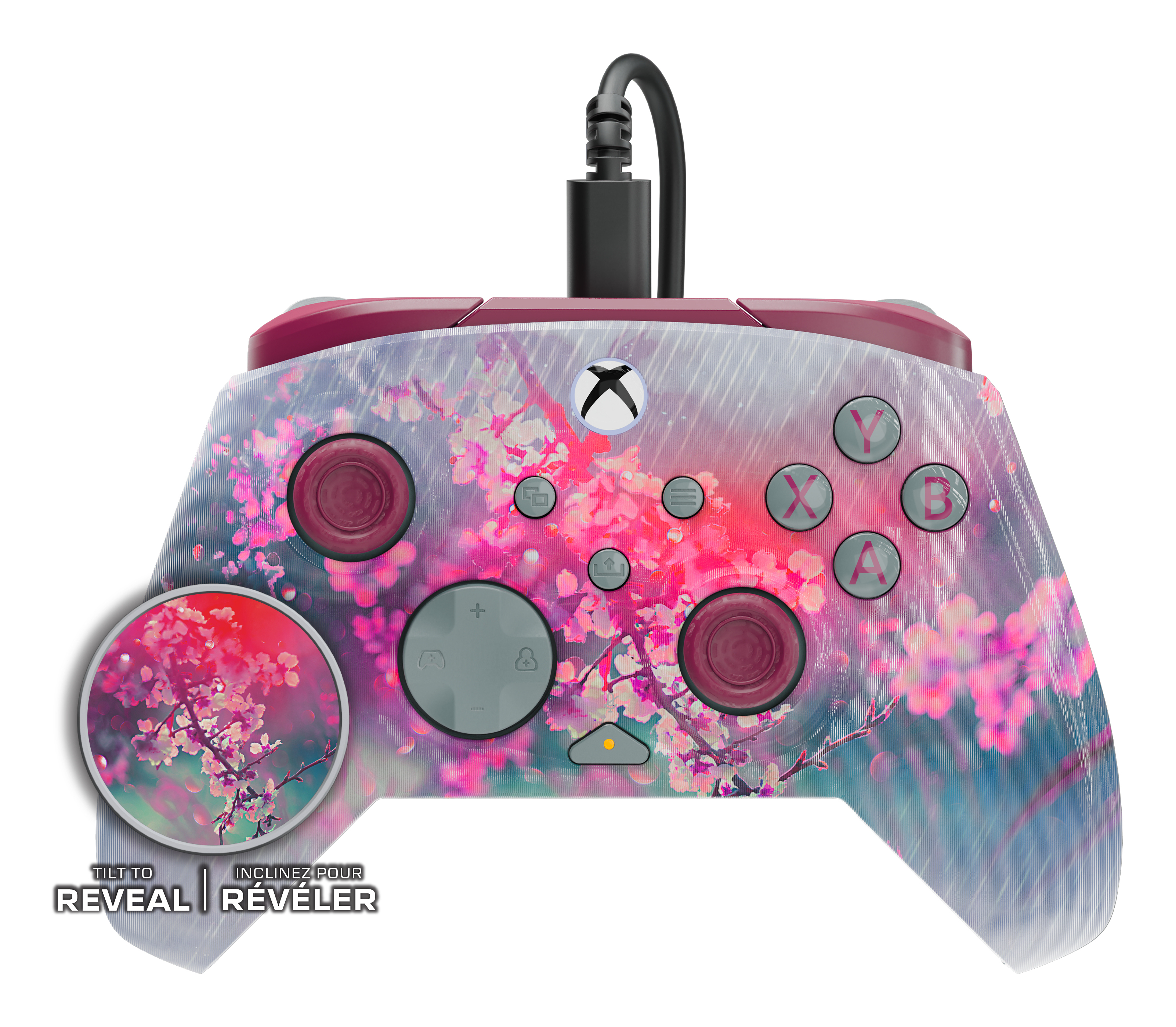 Turtle Beach Rematch Advanced Kyoto Bloom Manette de jeu filaire - Licence Xbox Series XS, Xbox One et PC avec Lenticulaire, multi-design, Boutons Programmables, Gâchettes et commandes audio