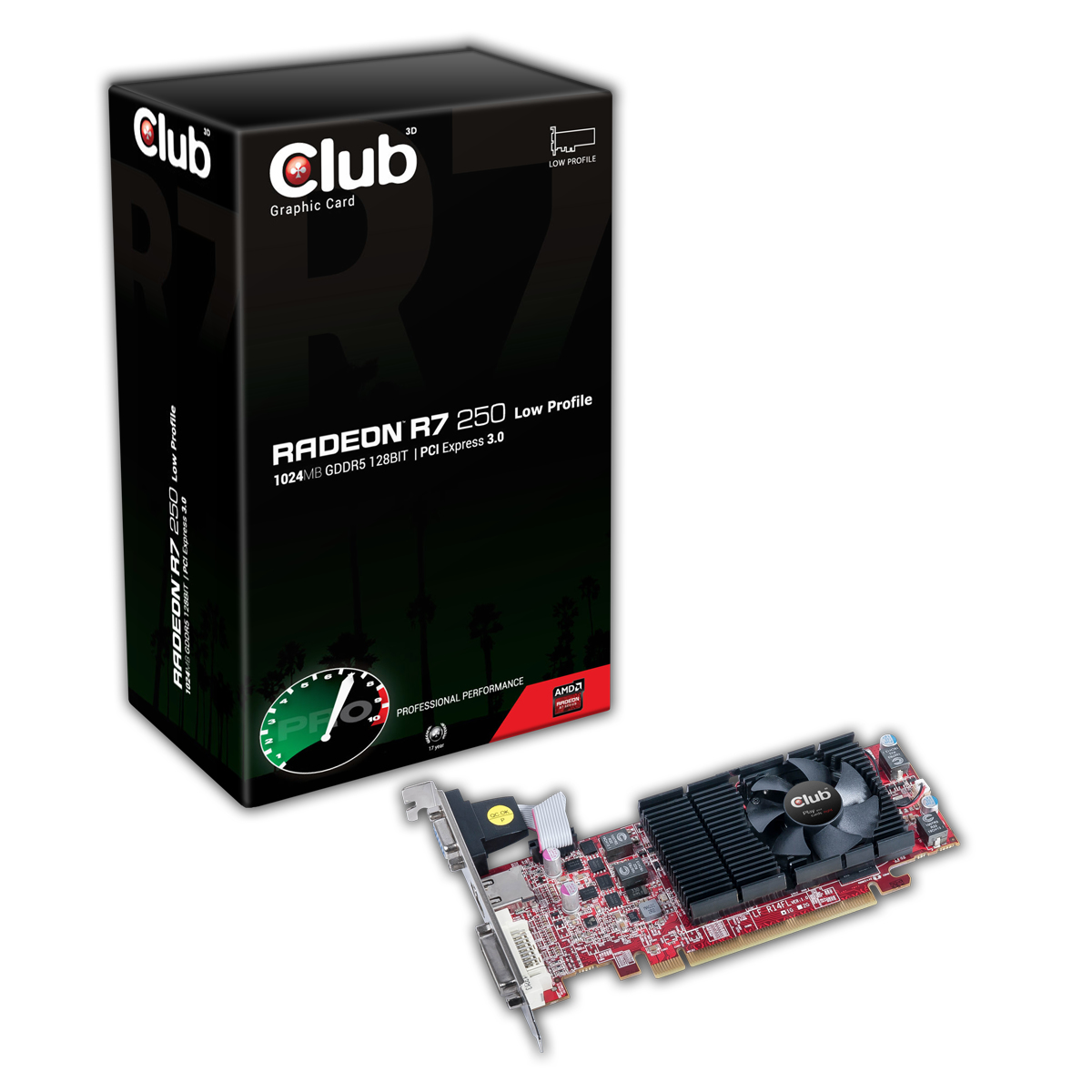 CLUB3D Radeon R7 250 Low Profile – image 1