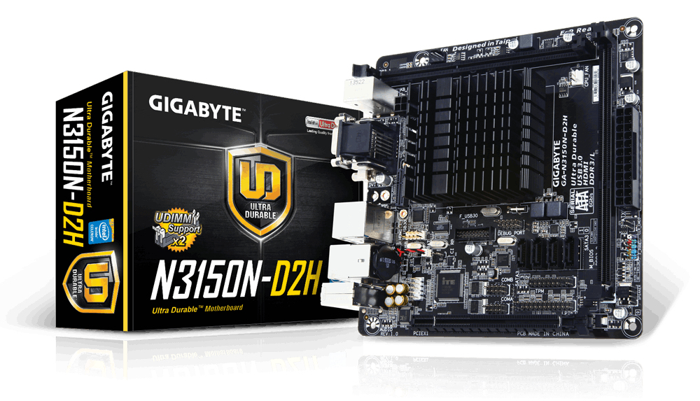 GIGABYTE GA-N3150N-D2H motherboard mini ITX – image 4