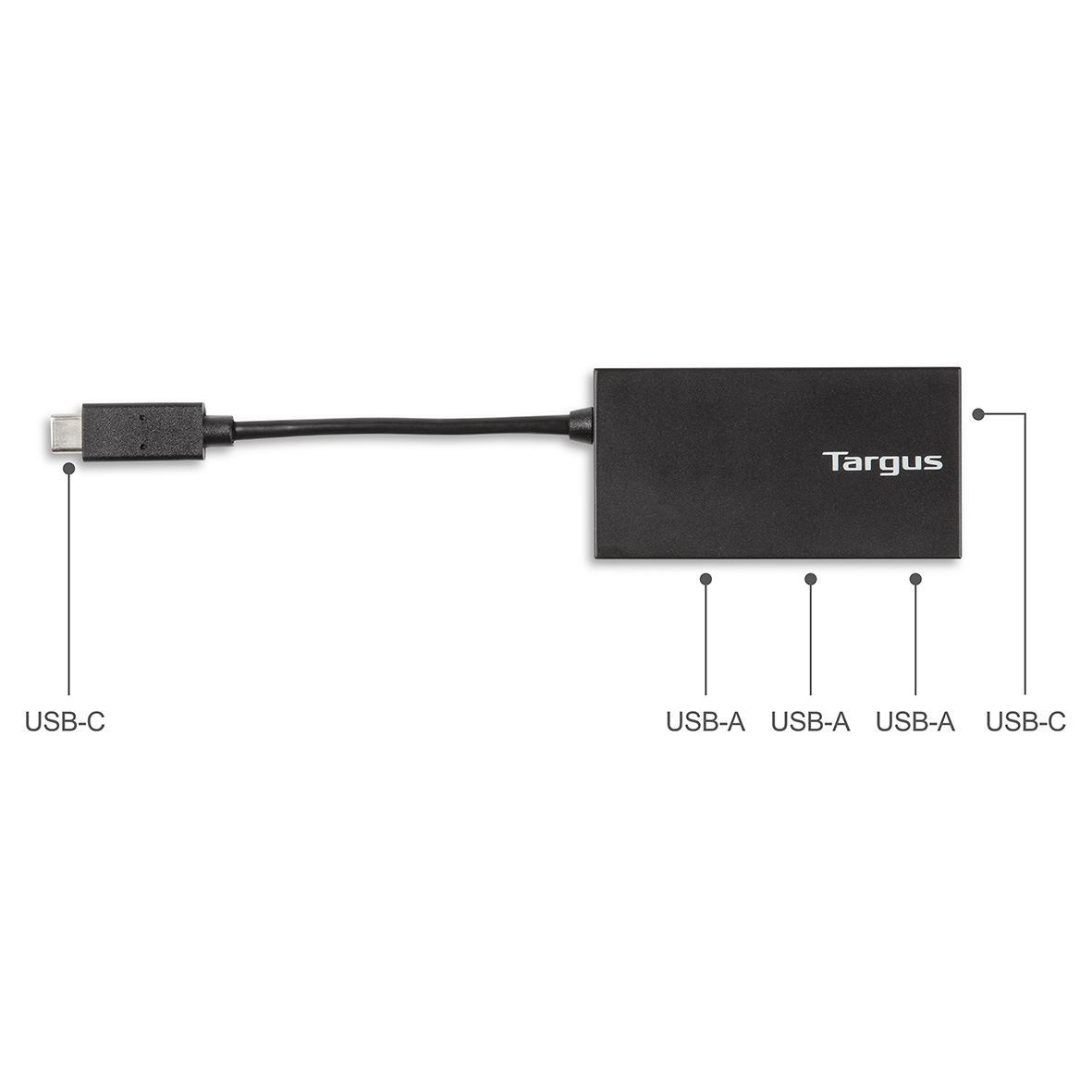 Targus ACH922EUZ interface hub USB 3.2 Gen 1 (3.1 Gen 1) Type-C 5000 Mbit/s Black – image 4
