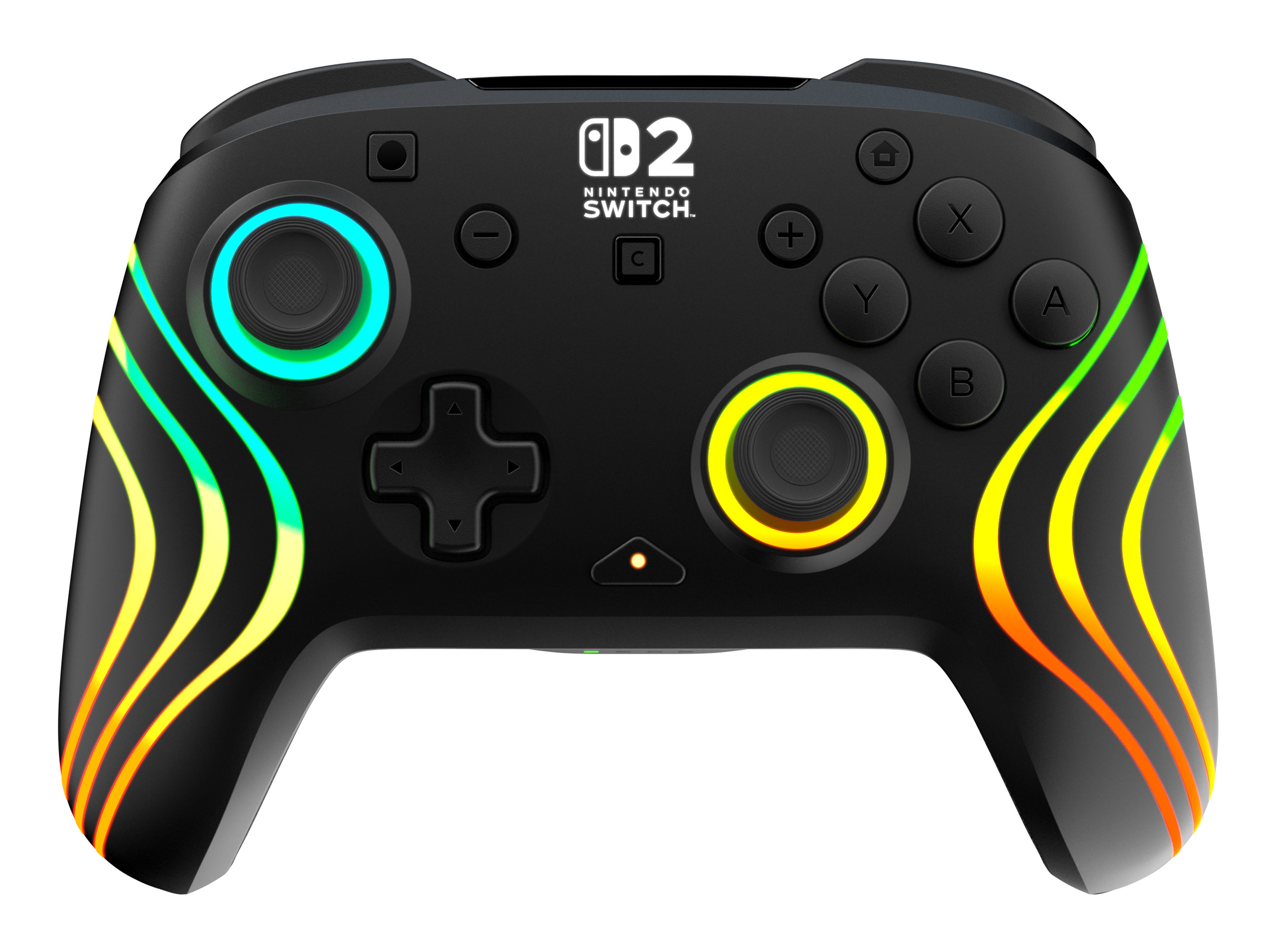 Turtle Beach Afterglow Wave Noir Manette de gaming RGB sans fil Sous licence officielle pour Nintendo Switch 2