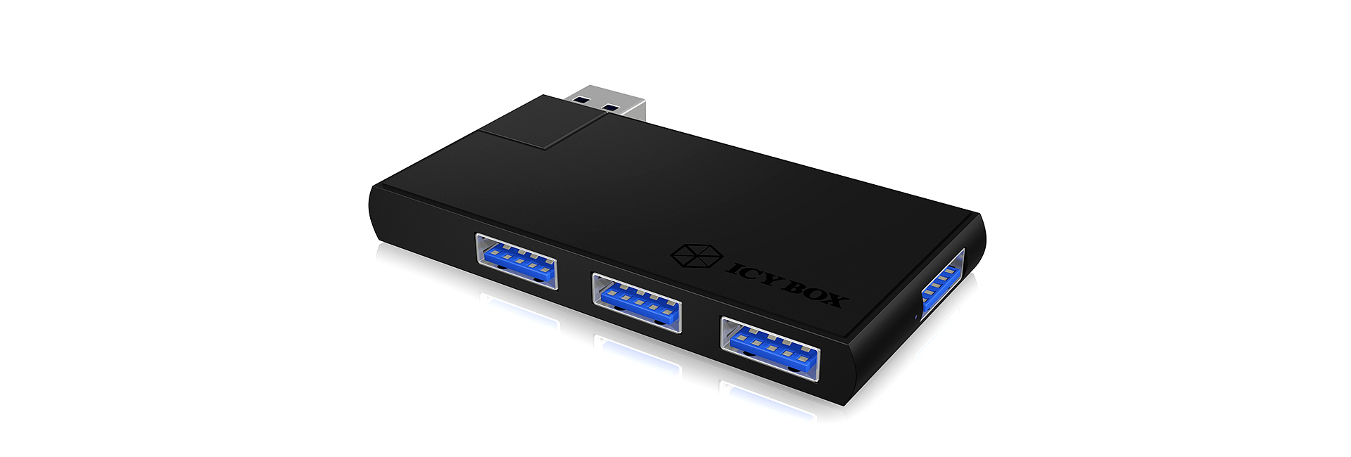 ICY BOX IB-HUB1401 USB 3.2 Gen 1 (3.1 Gen 1) Type-A 5000 Mbit/s Black