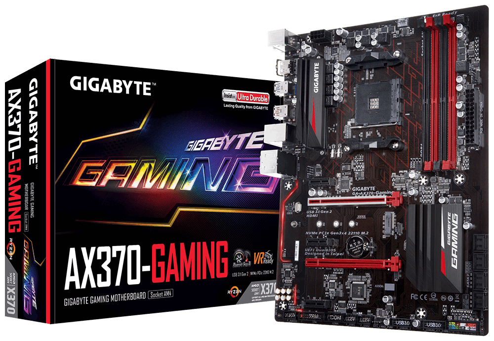 GIGABYTE GA-AX370-GAMING motherboard AMD X370 Socket AM4 ATX – image 1