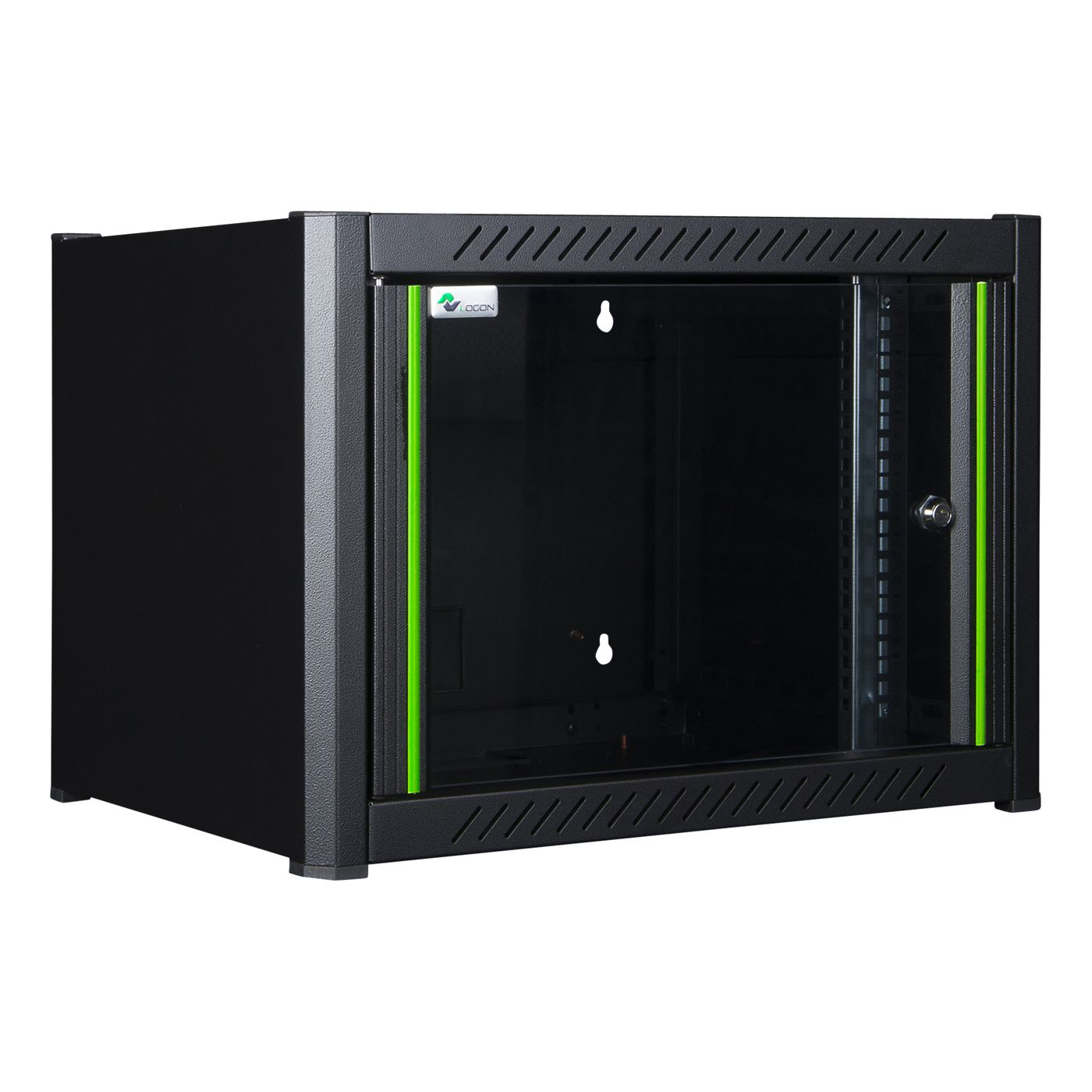 Lanview RWM06U56BL rack cabinet 6U Wall mounted rack Black – image 1