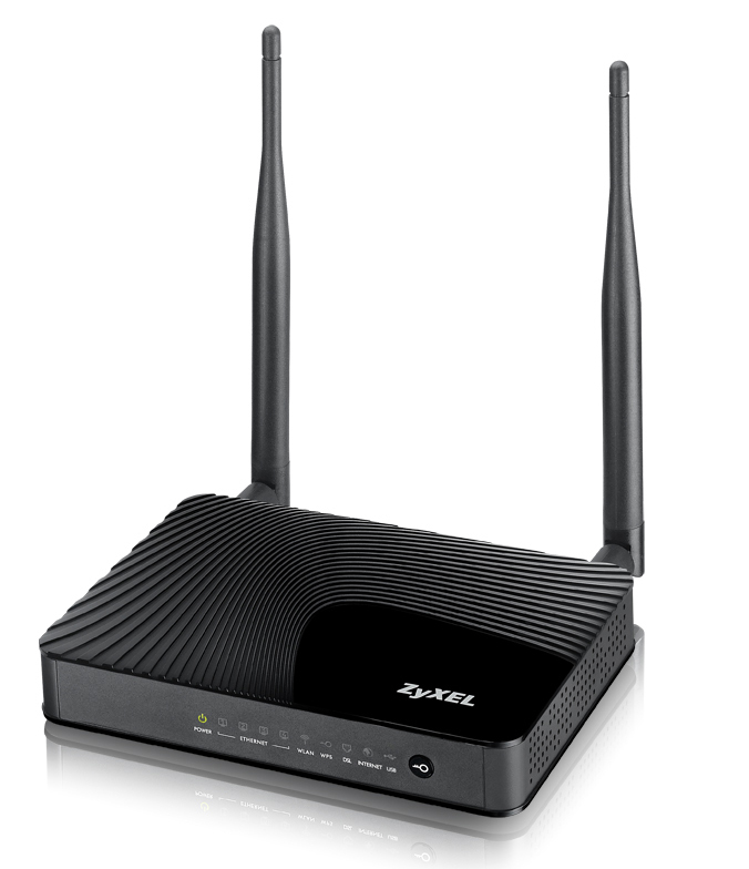 Zyxel AMG1312-T10B wireless router Fast Ethernet Black