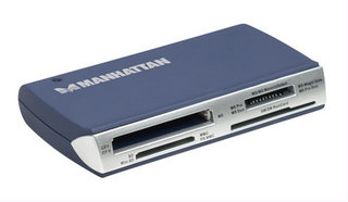 Manhattan 175883 card reader USB 2.0 Blue