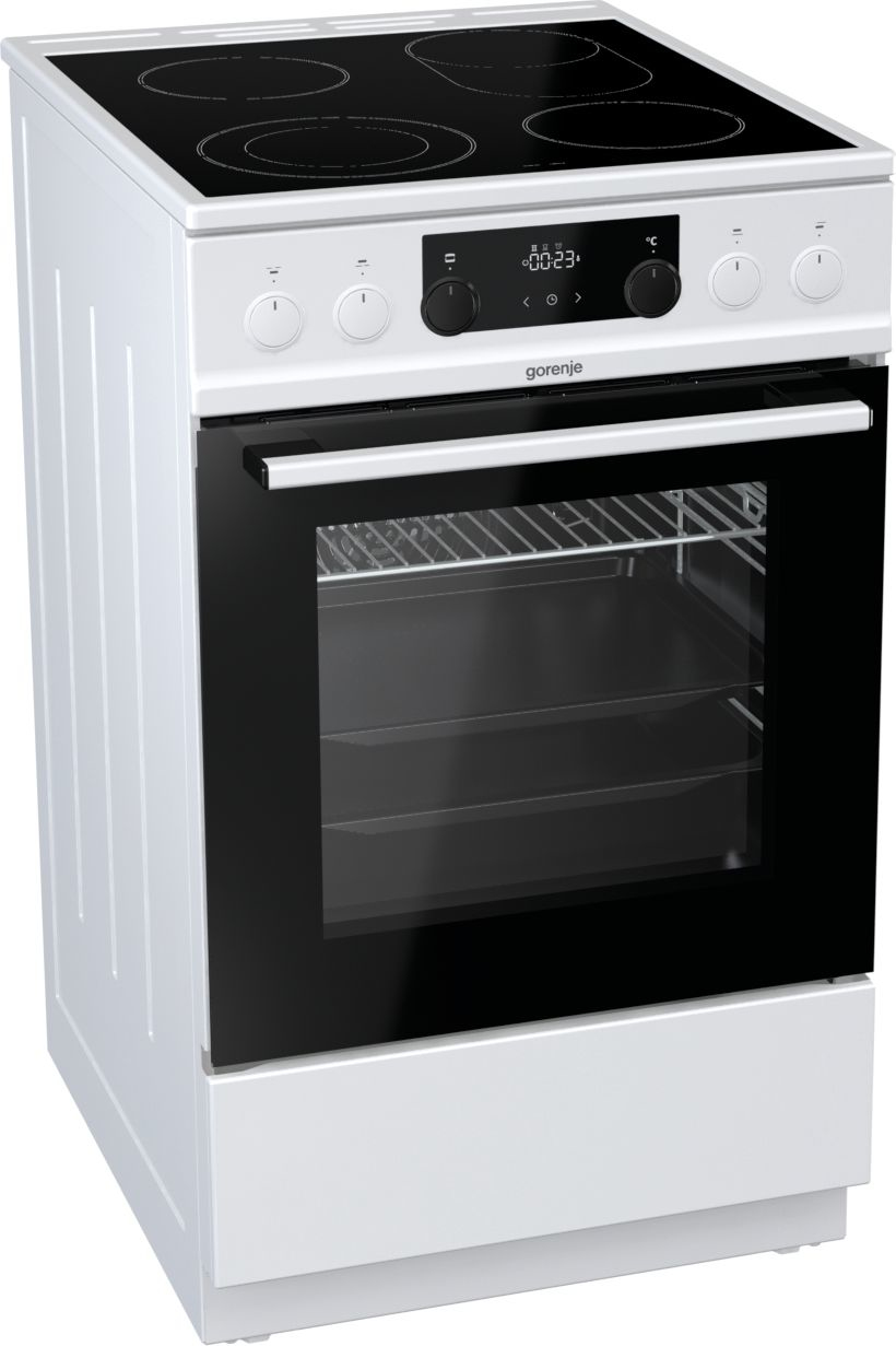 Gorenje ECS5350WPA Freestanding cooker Electric Ceramic hob Black, White – image 2