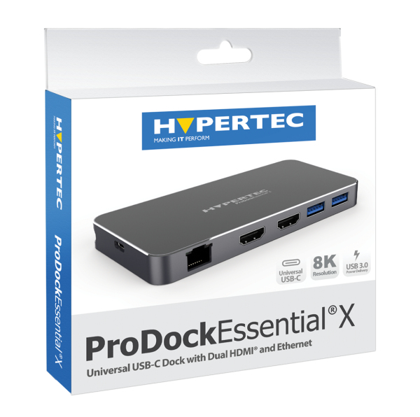 Hypertec ProDock Essential X - Universal USB-C Dock with Dual HDMI and Ethernet – image 5