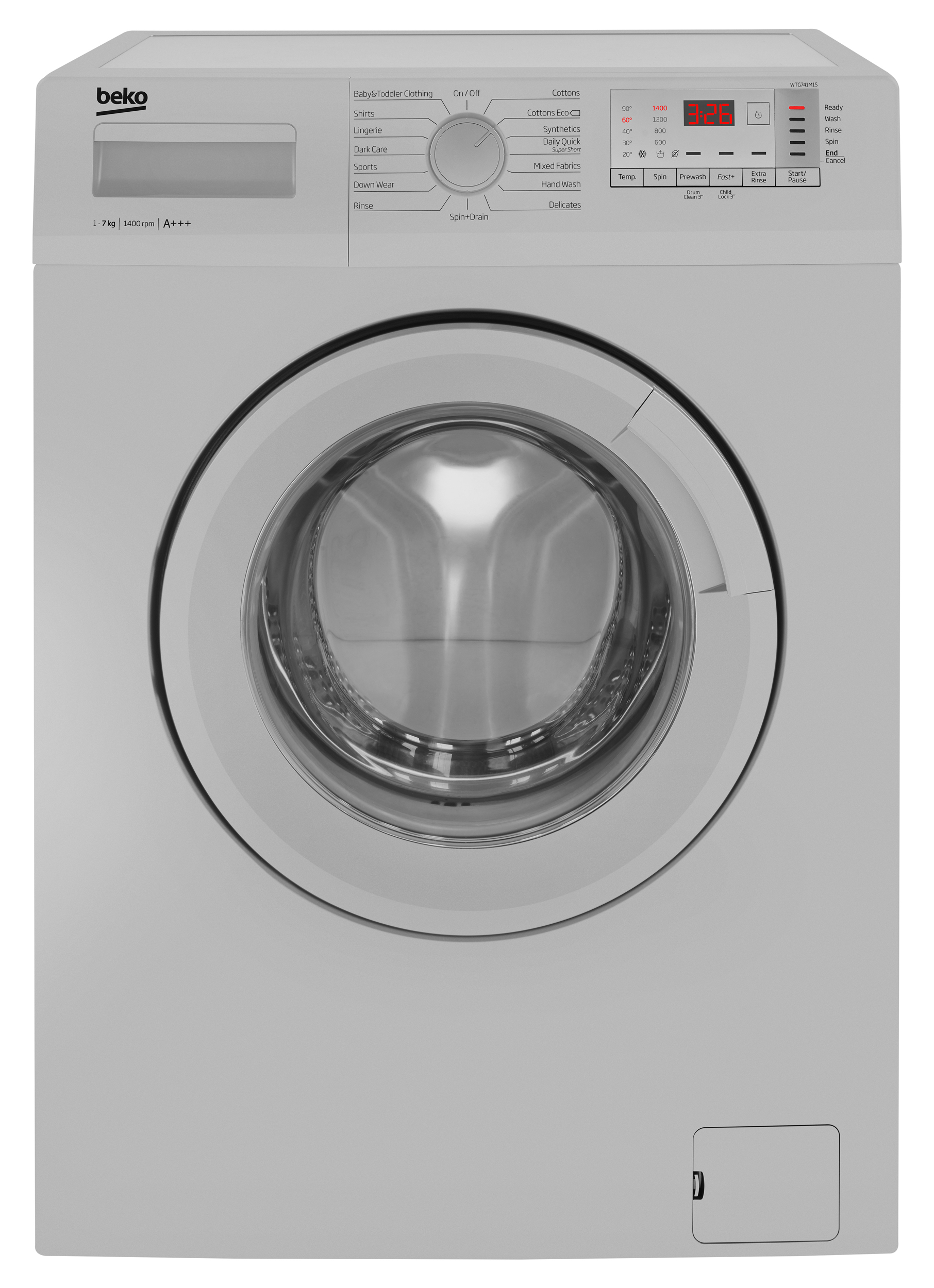 Beko WTG741M1S washing machine Front-load – image 3