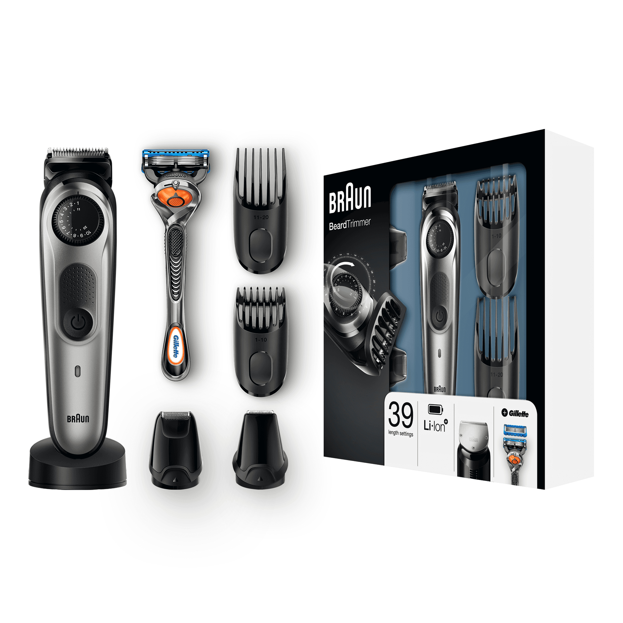 Braun BeardTrimmer BT7040, Beard Trimmer & Hair Clipper, Detail Trimmer & Mini Foil Shaver – image 3