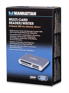 Manhattan 175432 card reader USB 2.0 Silver – image 5
