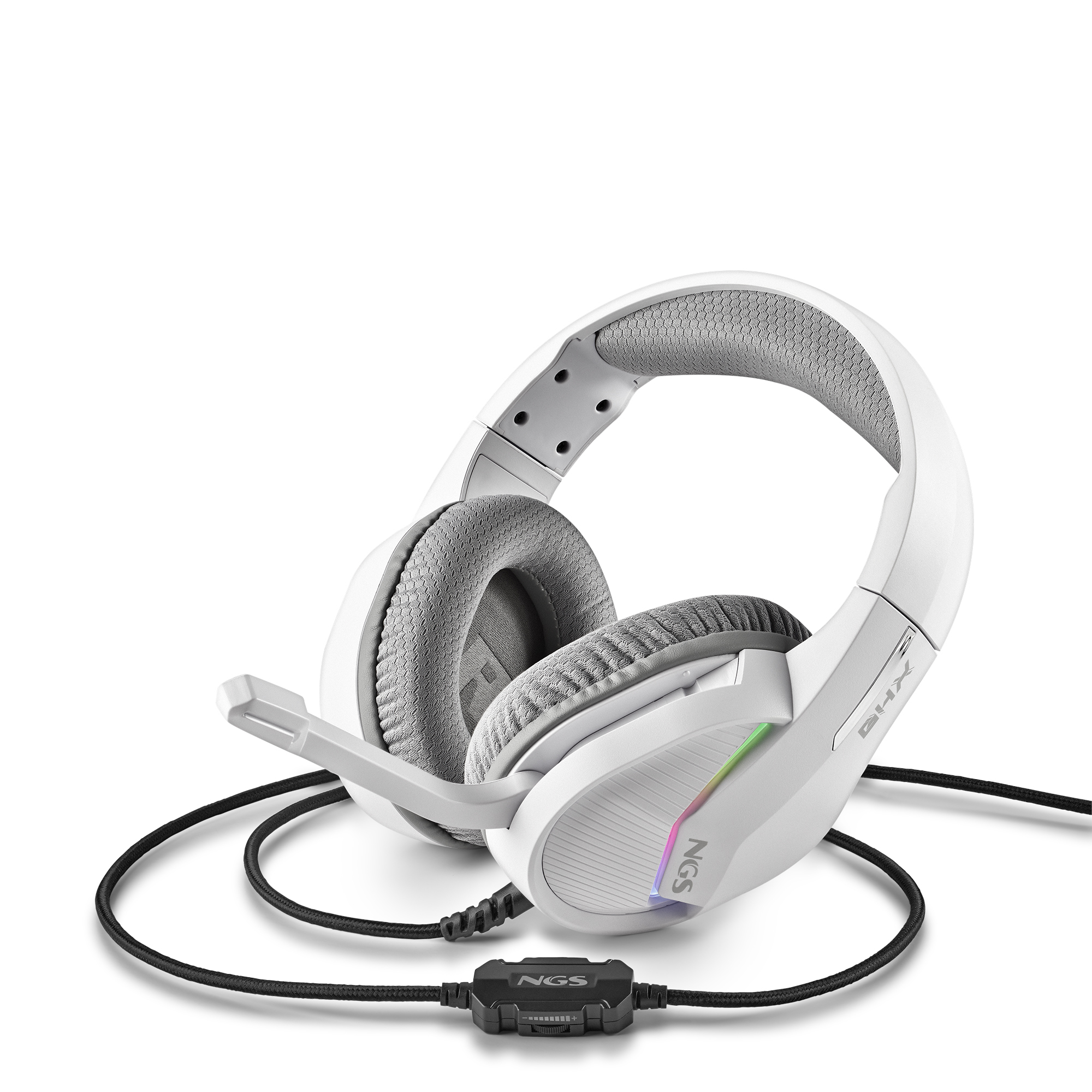NGS GHX-515 Headset Wired Head-band Gaming USB Type-A White – image 3