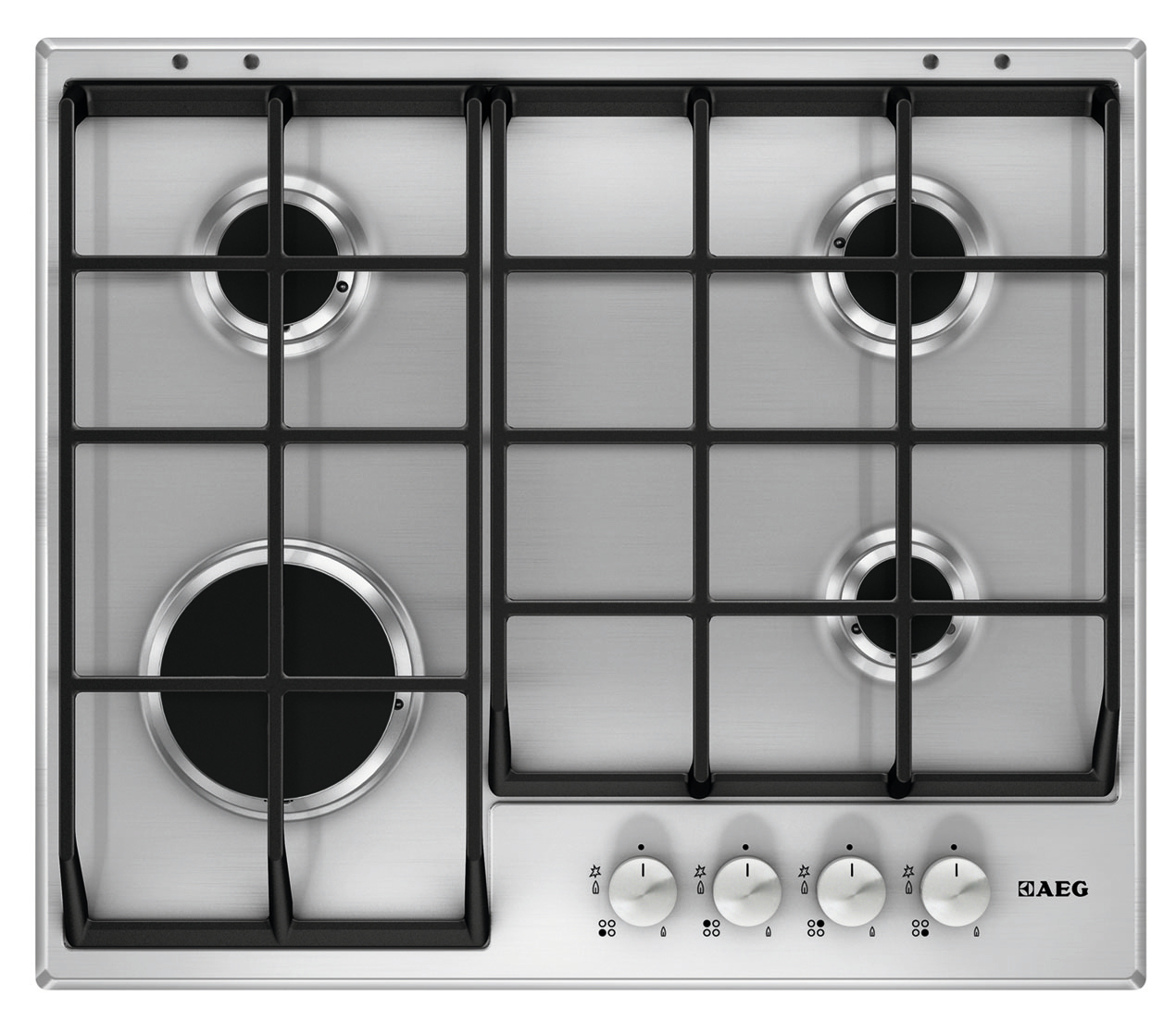 AEG HG654350SM Stainless steel Built-in Gas 4 zone(s) – image 1