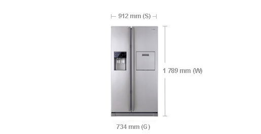 Samsung RSA1ZTVG side-by-side refrigerator – image 2