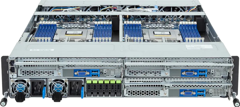 GIGABYTE H223-Z10-AAP1 AMD SoC Socket SP5 Rack (2U) Black, Steel – image 3