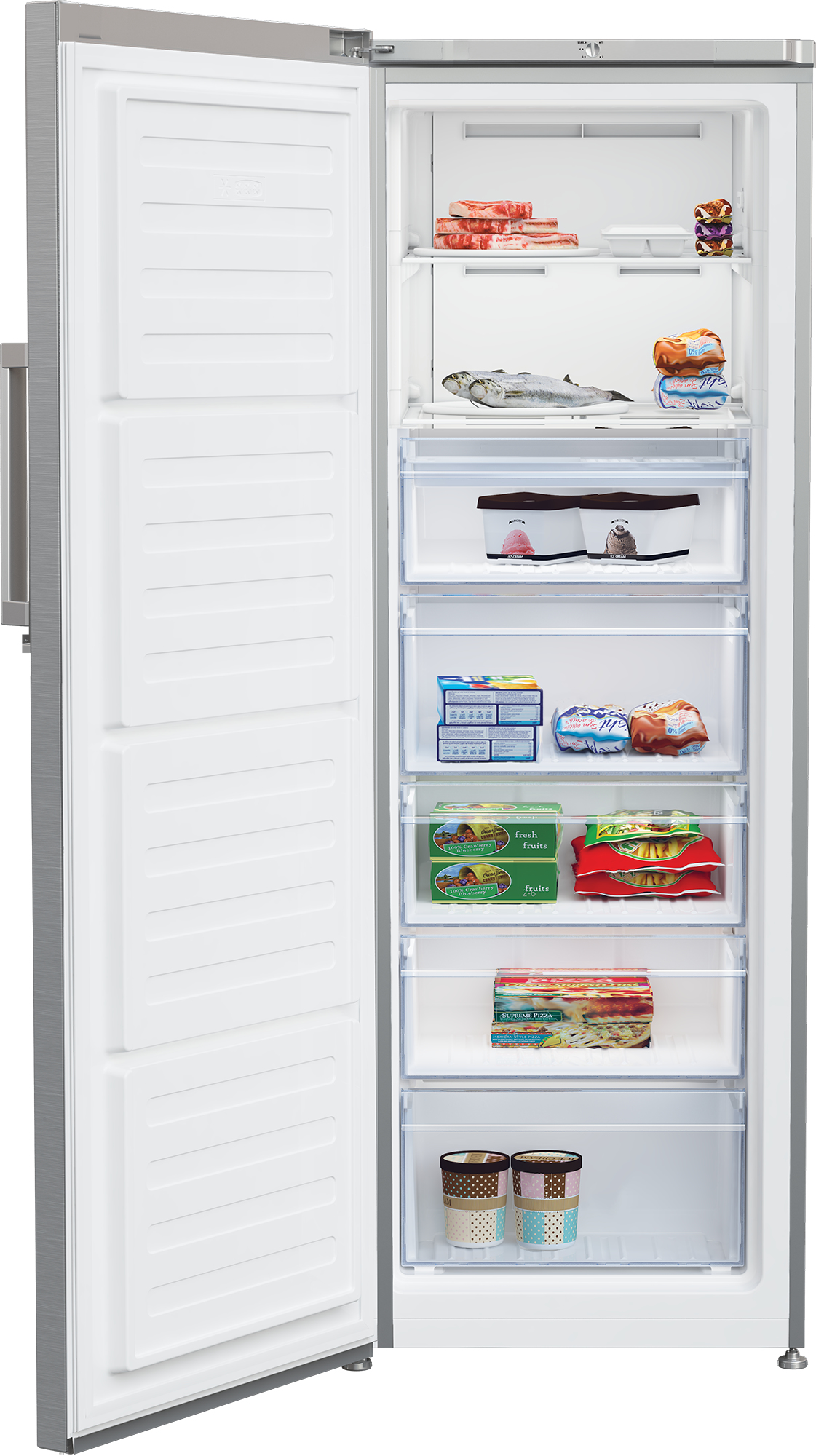 Beko FFP4671PS Freestanding Tall Frost Free Freezer with Freezer Guard – image 3