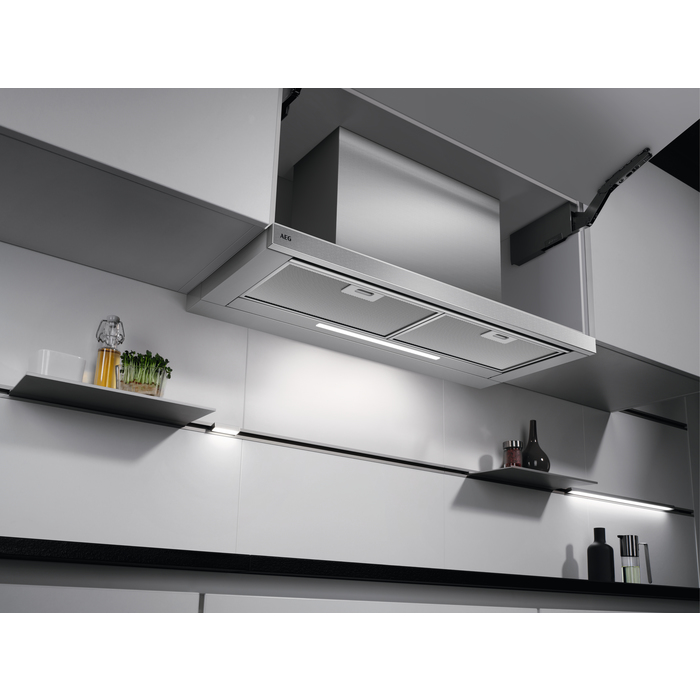 AEG DPB3940M cooker hood Semi built-in (pull out) Silver 440 m³/h – image 4