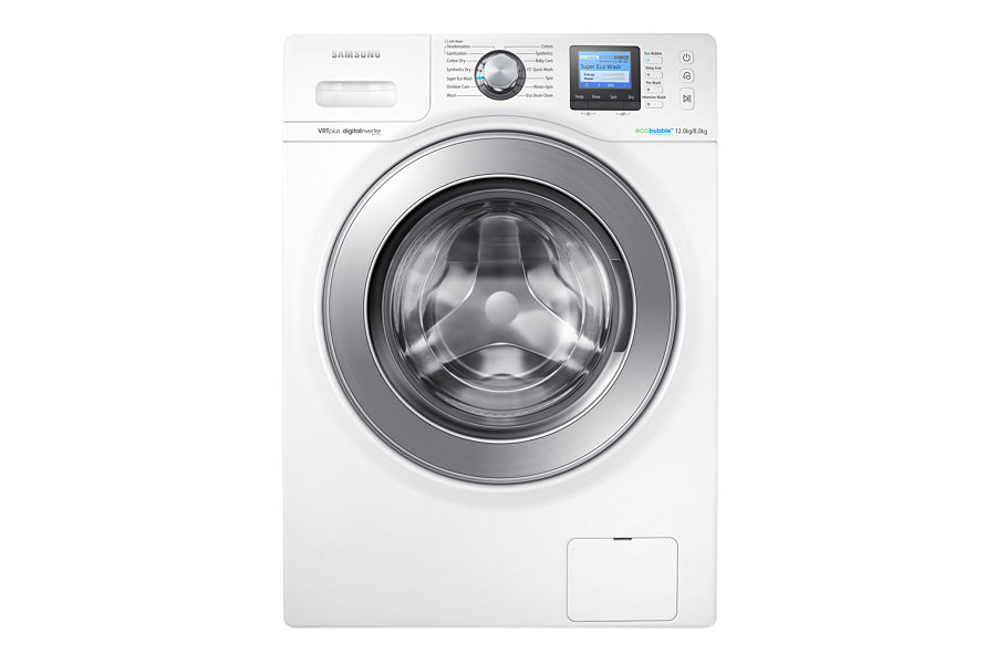 Samsung WD12F9C9U4W washer dryer Freestanding Front-load White