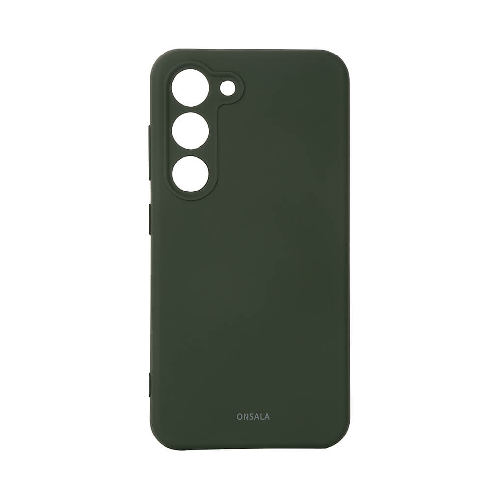 Onsala Phone Case Silicone Olive Green - Samsung S23 – image 1